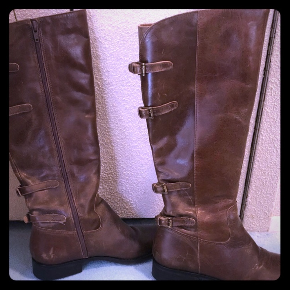 MATTISE brown riding boots EUC SIZE 7
